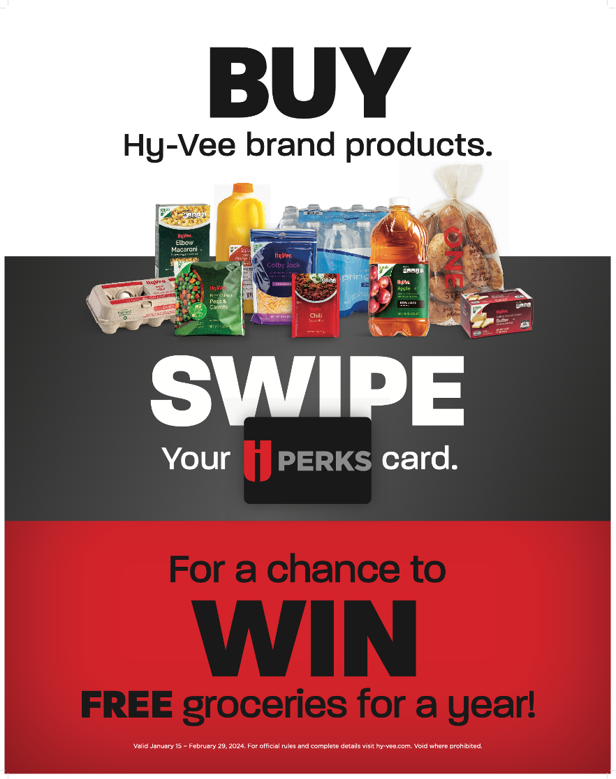 Chance to Win Free Groceries for a Year! Company HyVee Your